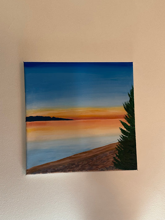 Sunset Beach Painting